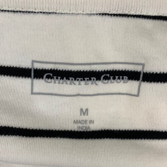 Women’s Charter Club Striped Scotty Dog Blouse - Picture 4 of 7